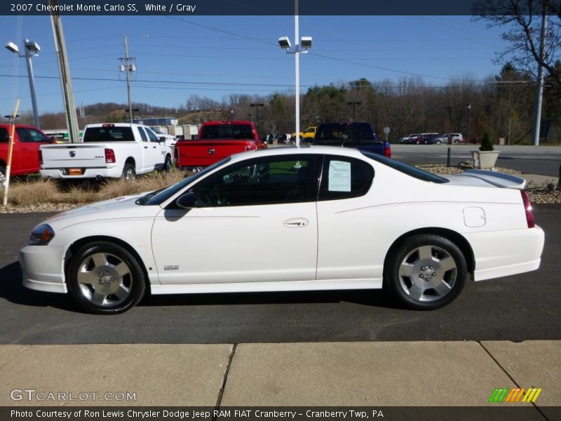 White / Gray 2007 Chevrolet Monte Carlo SS