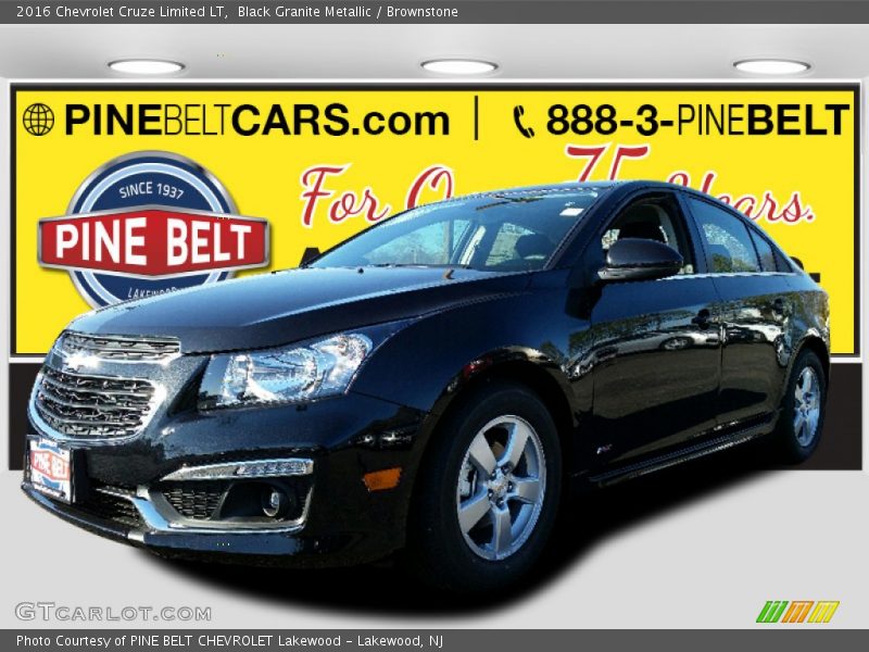 Black Granite Metallic / Brownstone 2016 Chevrolet Cruze Limited LT