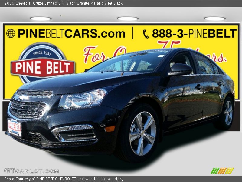 Black Granite Metallic / Jet Black 2016 Chevrolet Cruze Limited LT