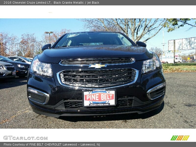 Black Granite Metallic / Jet Black 2016 Chevrolet Cruze Limited LT