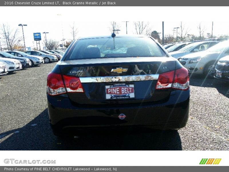 Black Granite Metallic / Jet Black 2016 Chevrolet Cruze Limited LT