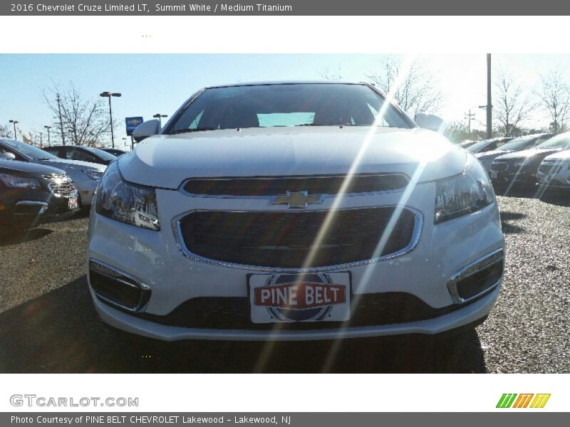 Summit White / Medium Titanium 2016 Chevrolet Cruze Limited LT