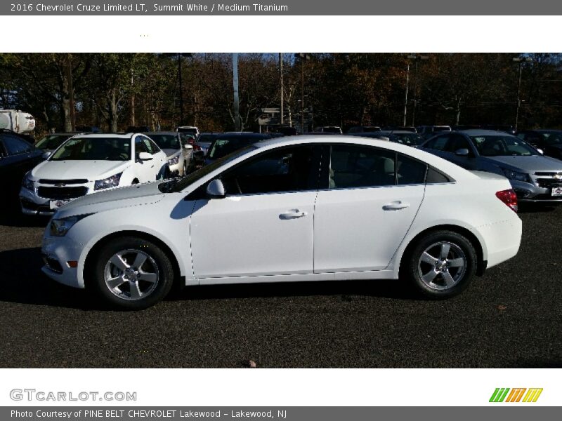 Summit White / Medium Titanium 2016 Chevrolet Cruze Limited LT