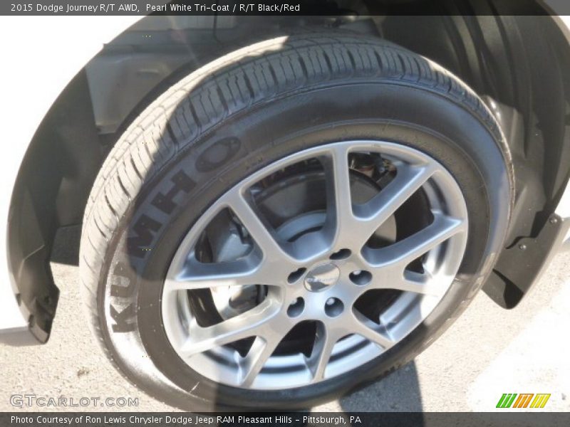 Pearl White Tri-Coat / R/T Black/Red 2015 Dodge Journey R/T AWD