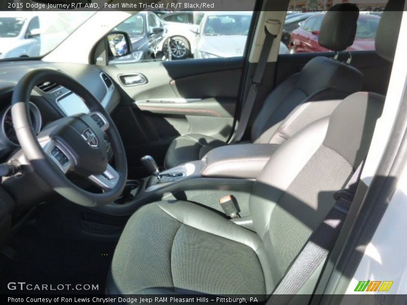 Pearl White Tri-Coat / R/T Black/Red 2015 Dodge Journey R/T AWD