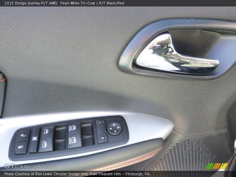 Pearl White Tri-Coat / R/T Black/Red 2015 Dodge Journey R/T AWD