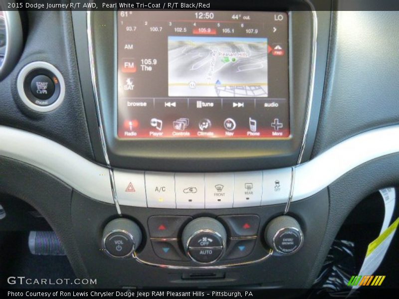 Pearl White Tri-Coat / R/T Black/Red 2015 Dodge Journey R/T AWD
