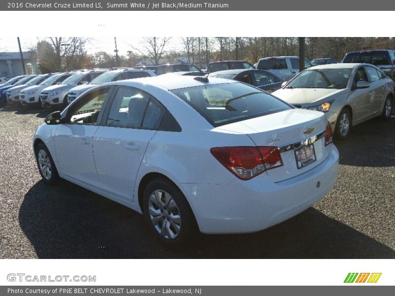 Summit White / Jet Black/Medium Titanium 2016 Chevrolet Cruze Limited LS
