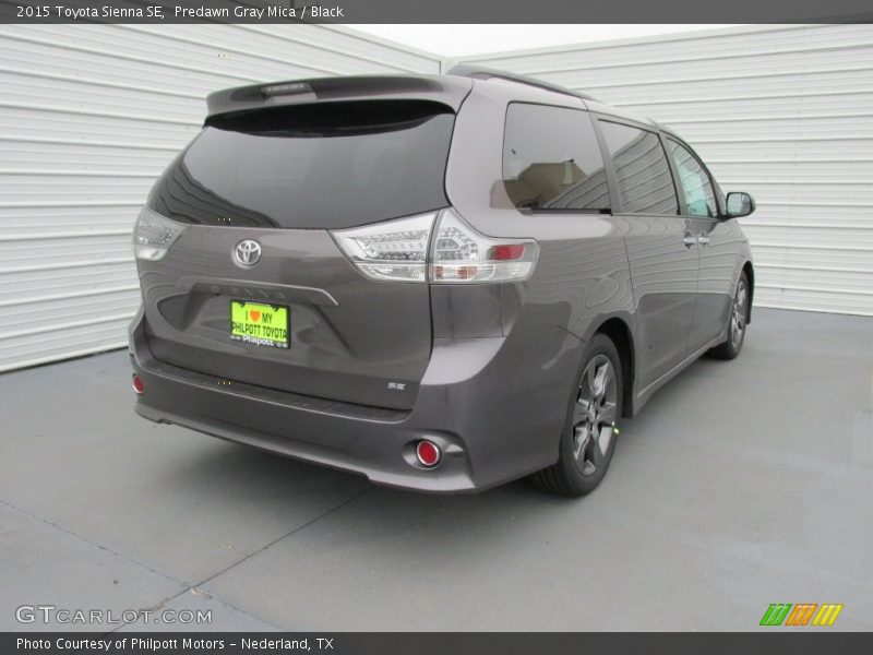 Predawn Gray Mica / Black 2015 Toyota Sienna SE