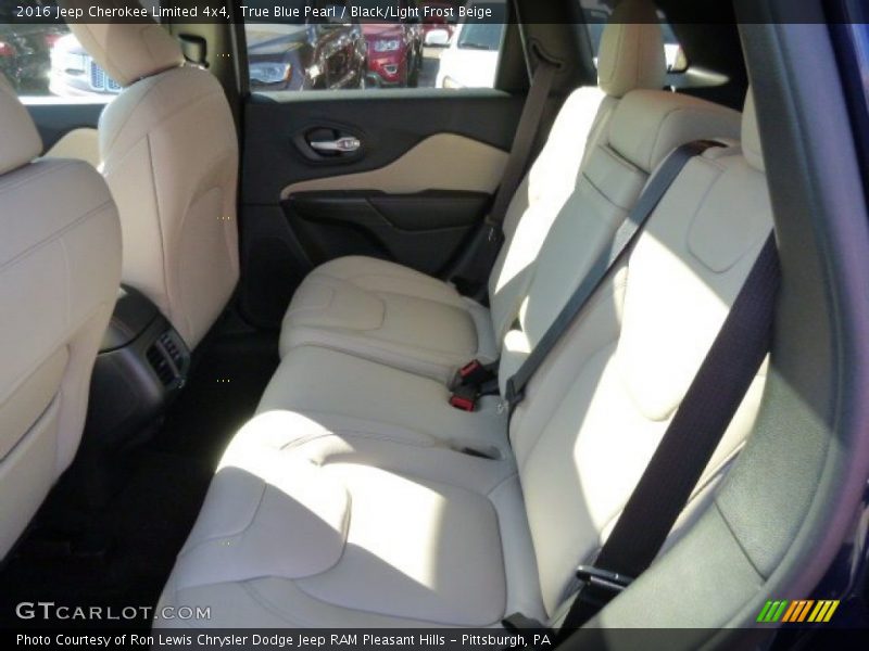 True Blue Pearl / Black/Light Frost Beige 2016 Jeep Cherokee Limited 4x4