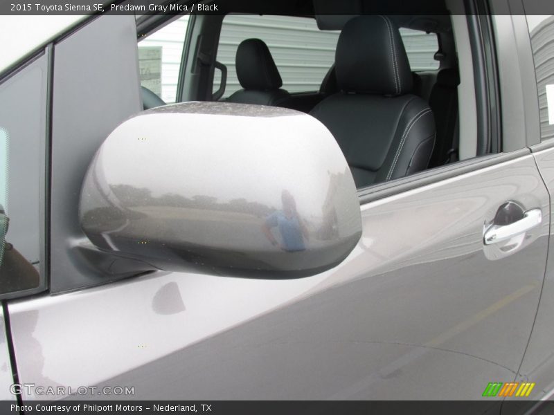 Predawn Gray Mica / Black 2015 Toyota Sienna SE
