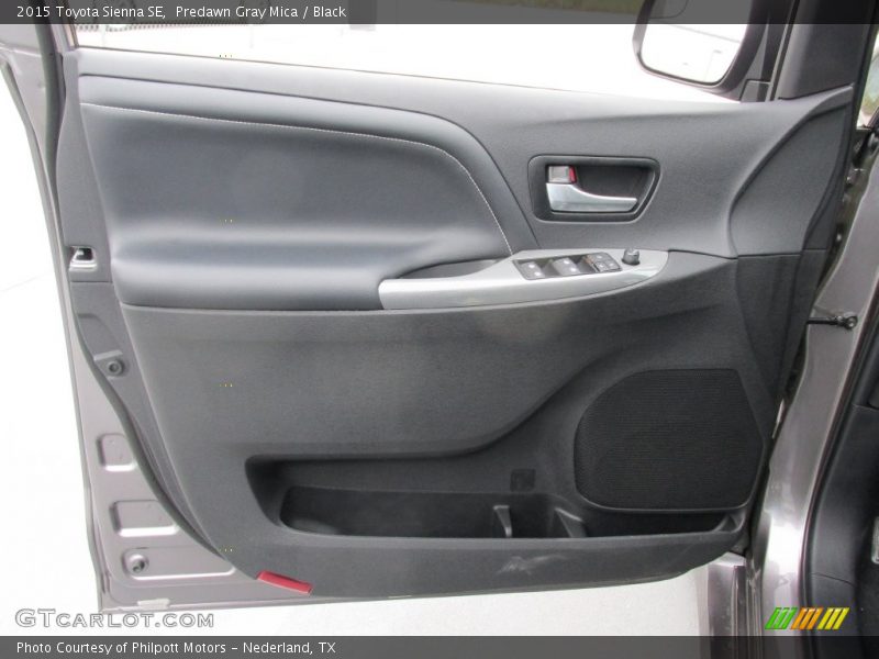 Predawn Gray Mica / Black 2015 Toyota Sienna SE