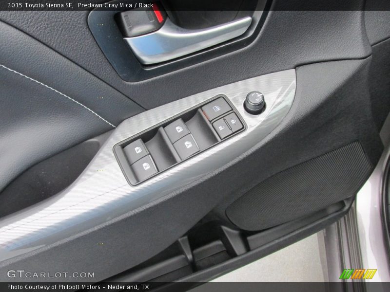 Predawn Gray Mica / Black 2015 Toyota Sienna SE