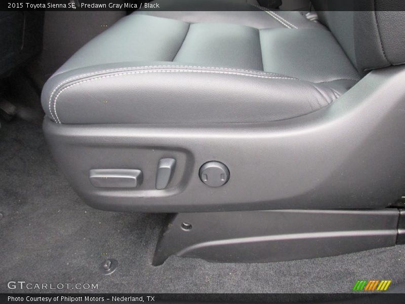 Predawn Gray Mica / Black 2015 Toyota Sienna SE