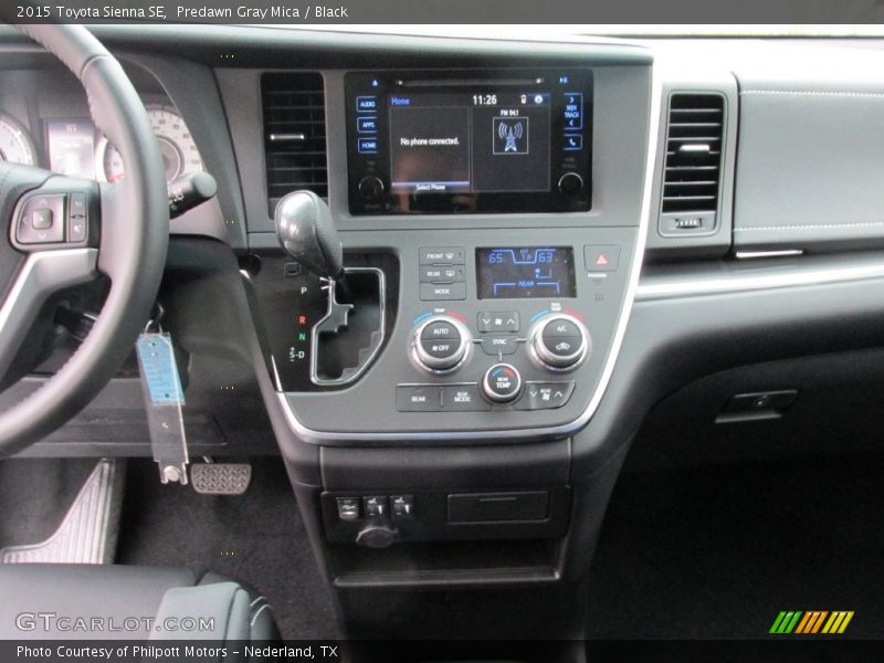 Predawn Gray Mica / Black 2015 Toyota Sienna SE