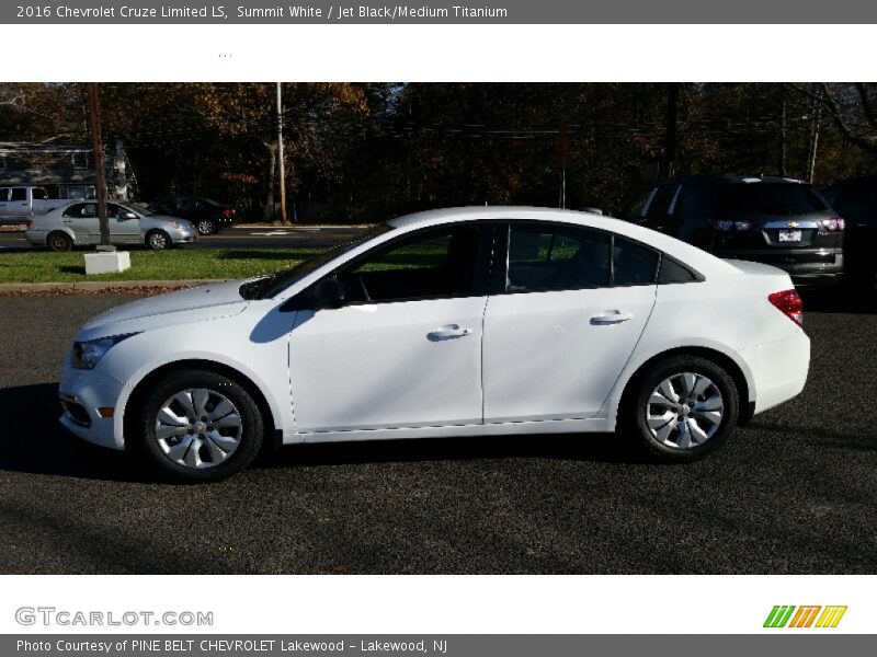 Summit White / Jet Black/Medium Titanium 2016 Chevrolet Cruze Limited LS