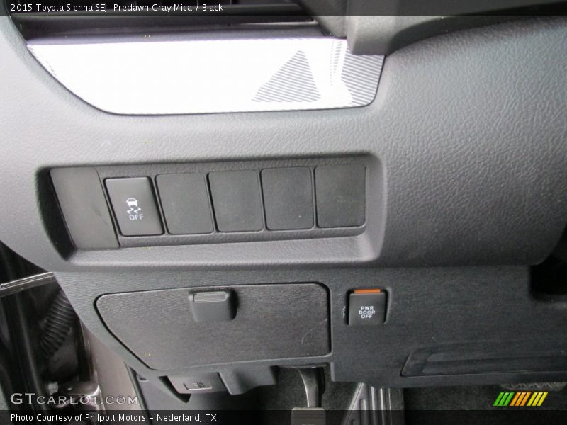Predawn Gray Mica / Black 2015 Toyota Sienna SE