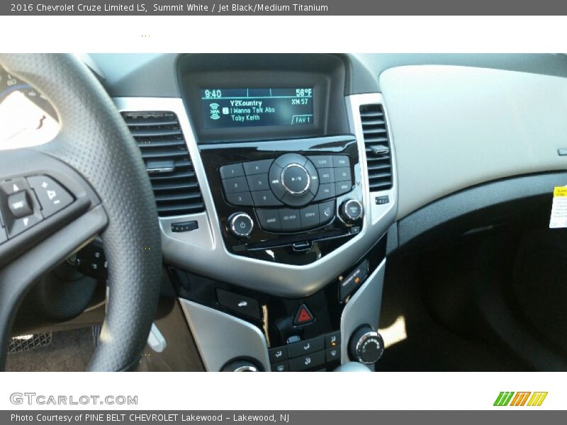 Summit White / Jet Black/Medium Titanium 2016 Chevrolet Cruze Limited LS