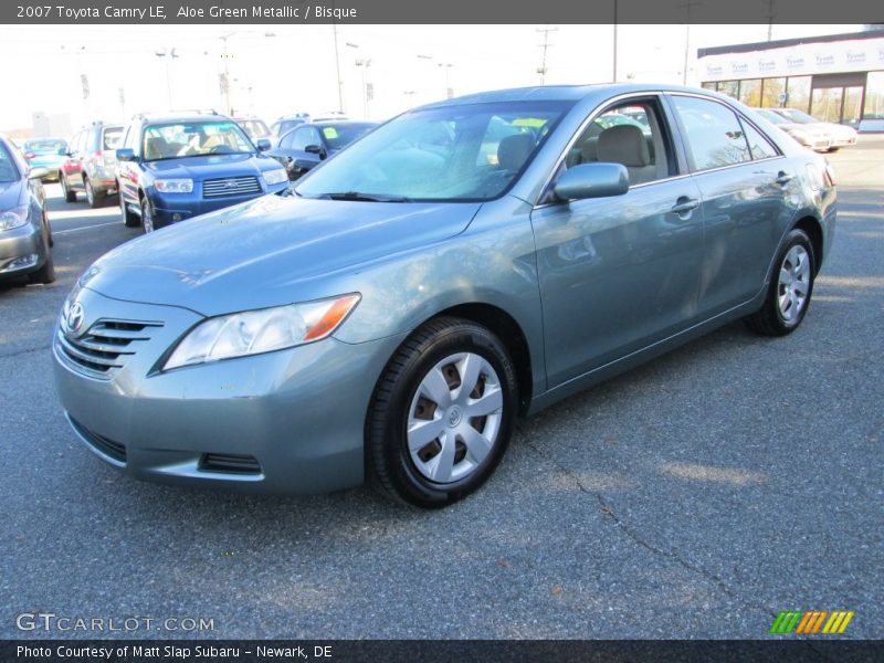 Aloe Green Metallic / Bisque 2007 Toyota Camry LE