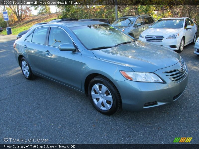 Aloe Green Metallic / Bisque 2007 Toyota Camry LE
