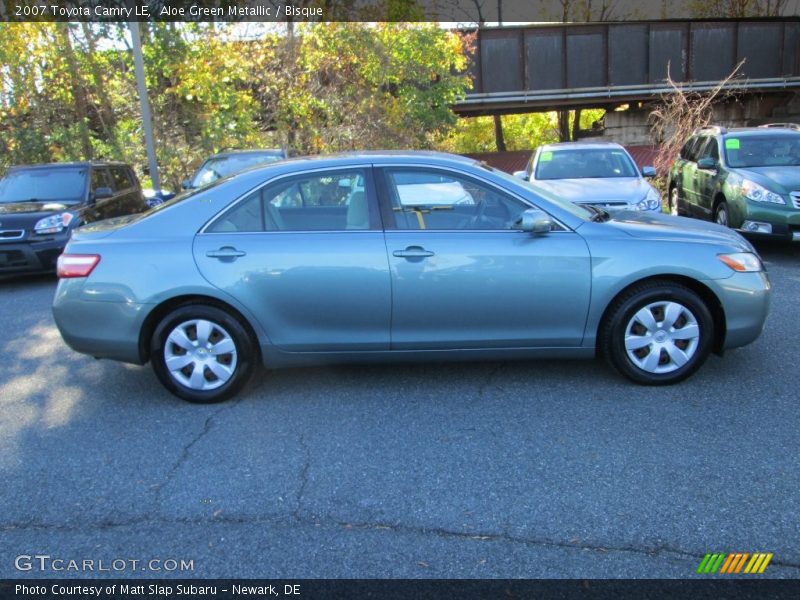 Aloe Green Metallic / Bisque 2007 Toyota Camry LE