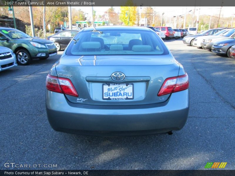 Aloe Green Metallic / Bisque 2007 Toyota Camry LE