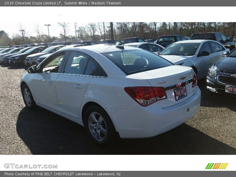 Summit White / Medium Titanium 2016 Chevrolet Cruze Limited LT
