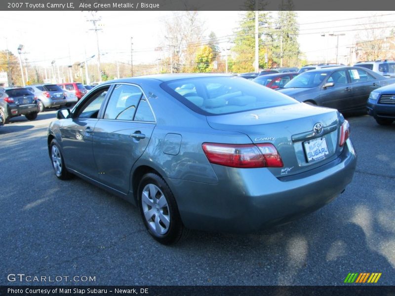 Aloe Green Metallic / Bisque 2007 Toyota Camry LE