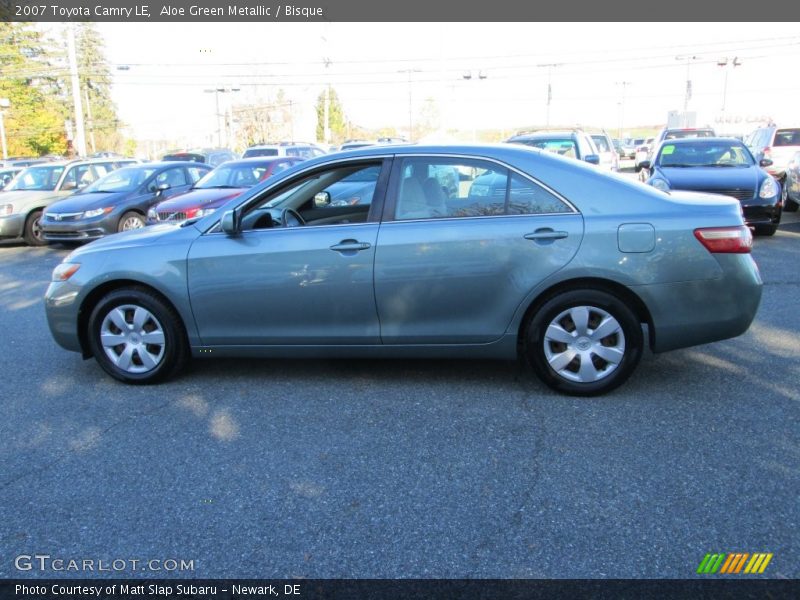 Aloe Green Metallic / Bisque 2007 Toyota Camry LE