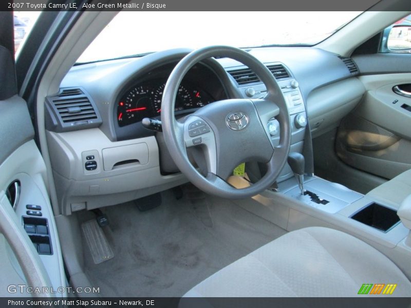 Aloe Green Metallic / Bisque 2007 Toyota Camry LE