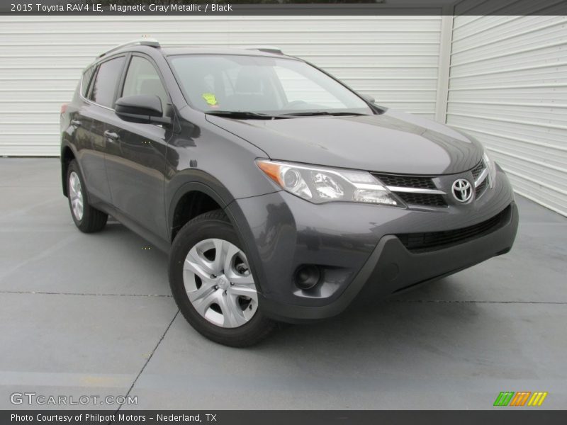Magnetic Gray Metallic / Black 2015 Toyota RAV4 LE