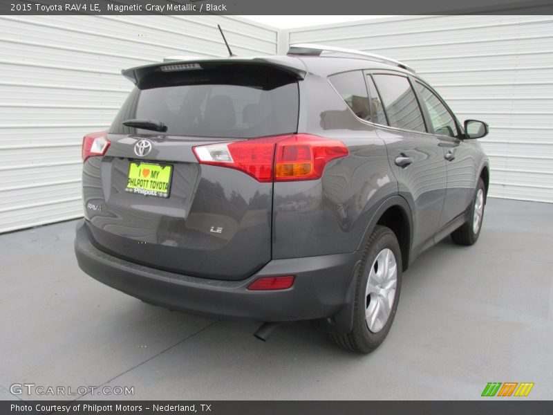 Magnetic Gray Metallic / Black 2015 Toyota RAV4 LE