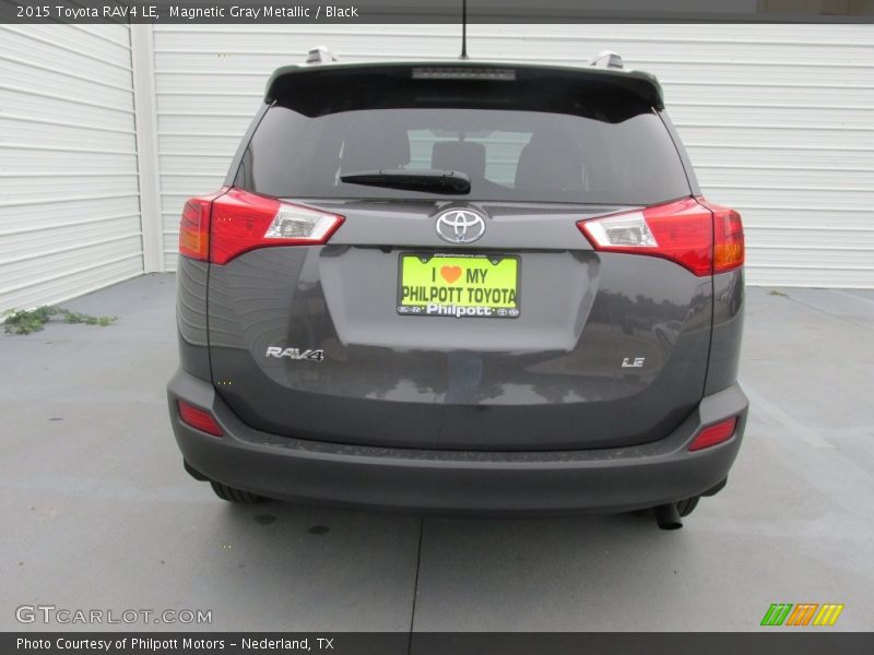 Magnetic Gray Metallic / Black 2015 Toyota RAV4 LE