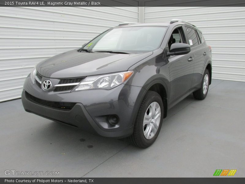 Magnetic Gray Metallic / Black 2015 Toyota RAV4 LE