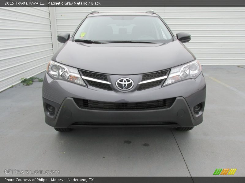 Magnetic Gray Metallic / Black 2015 Toyota RAV4 LE