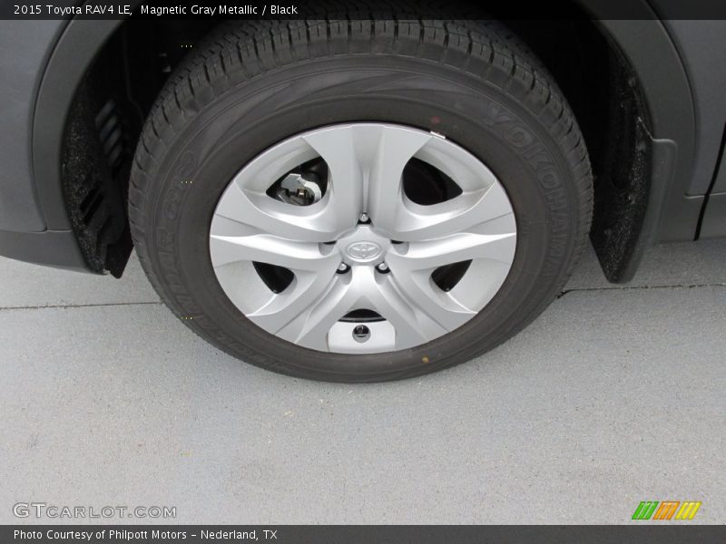 Magnetic Gray Metallic / Black 2015 Toyota RAV4 LE