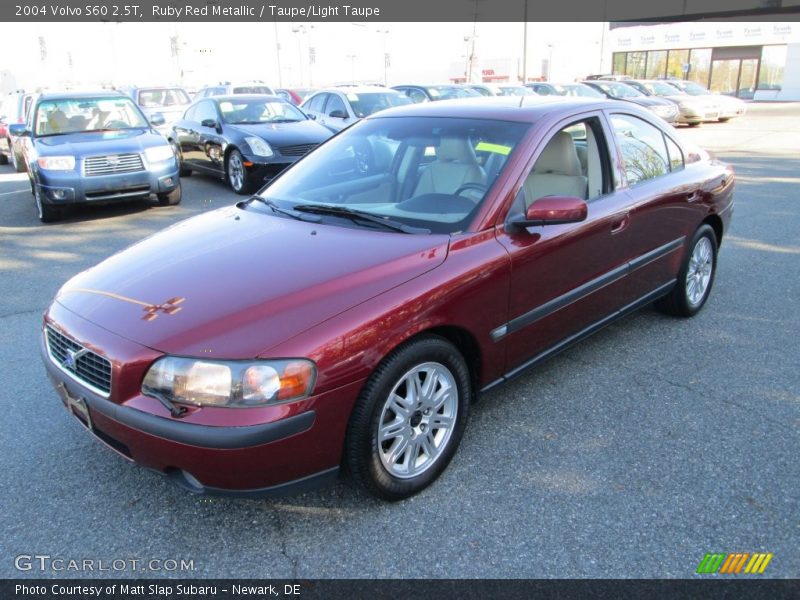 Ruby Red Metallic / Taupe/Light Taupe 2004 Volvo S60 2.5T