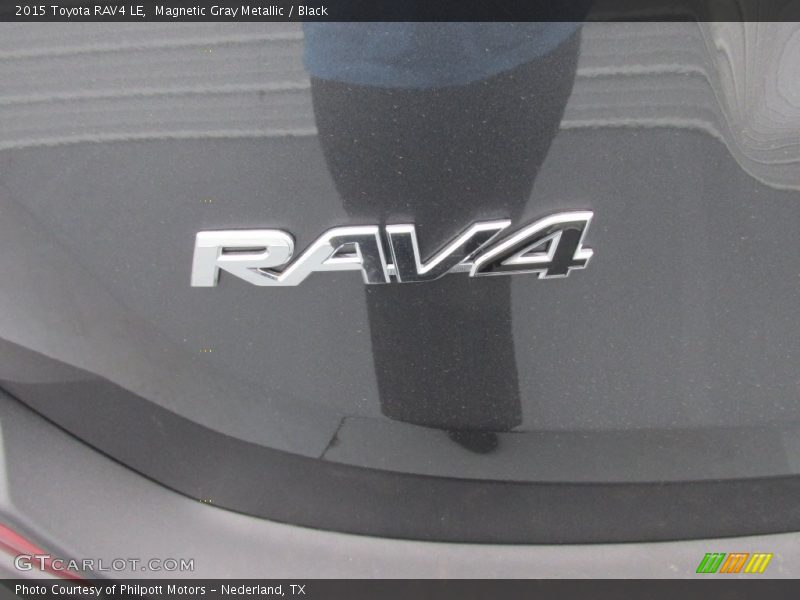 Magnetic Gray Metallic / Black 2015 Toyota RAV4 LE
