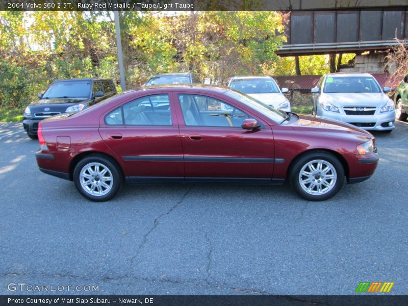 Ruby Red Metallic / Taupe/Light Taupe 2004 Volvo S60 2.5T