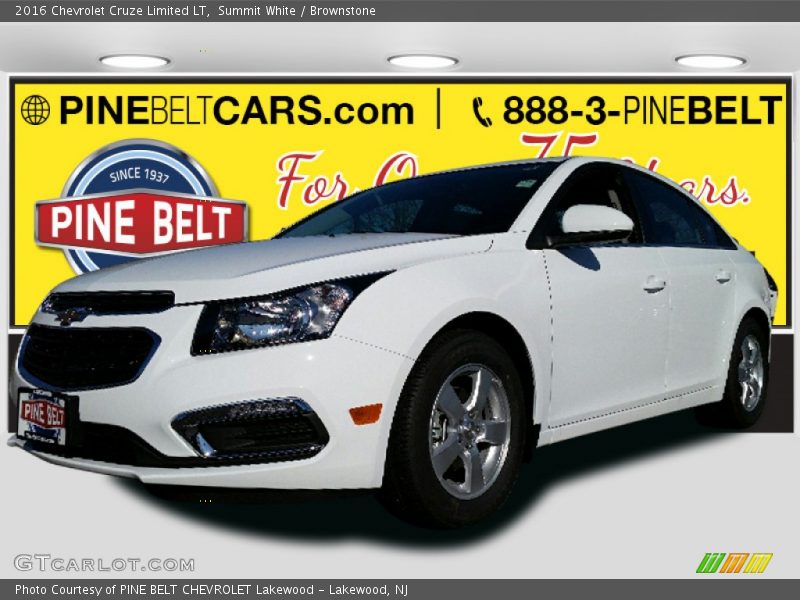 Summit White / Brownstone 2016 Chevrolet Cruze Limited LT