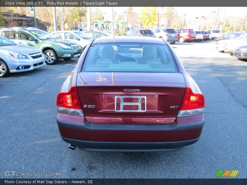 Ruby Red Metallic / Taupe/Light Taupe 2004 Volvo S60 2.5T
