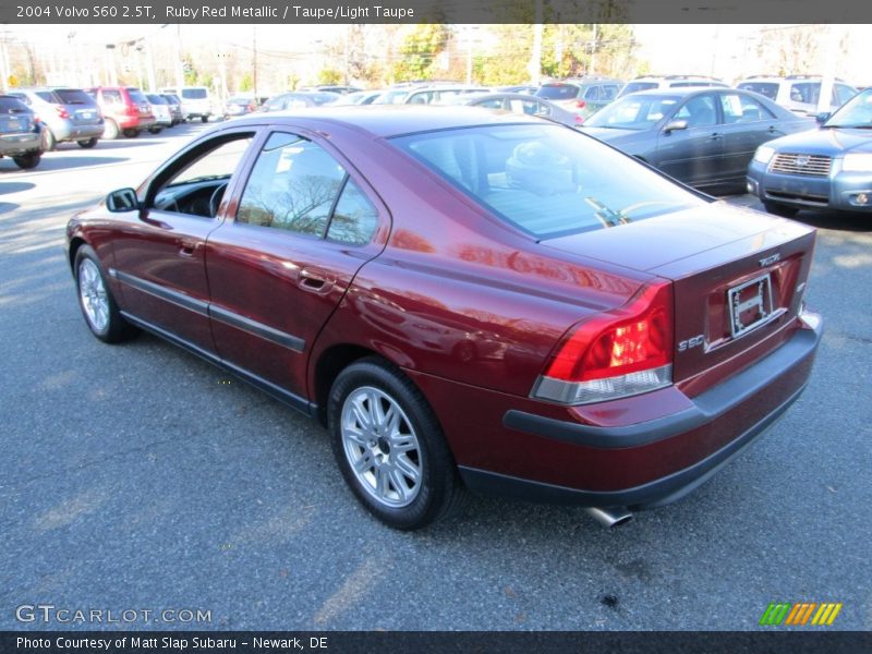 Ruby Red Metallic / Taupe/Light Taupe 2004 Volvo S60 2.5T