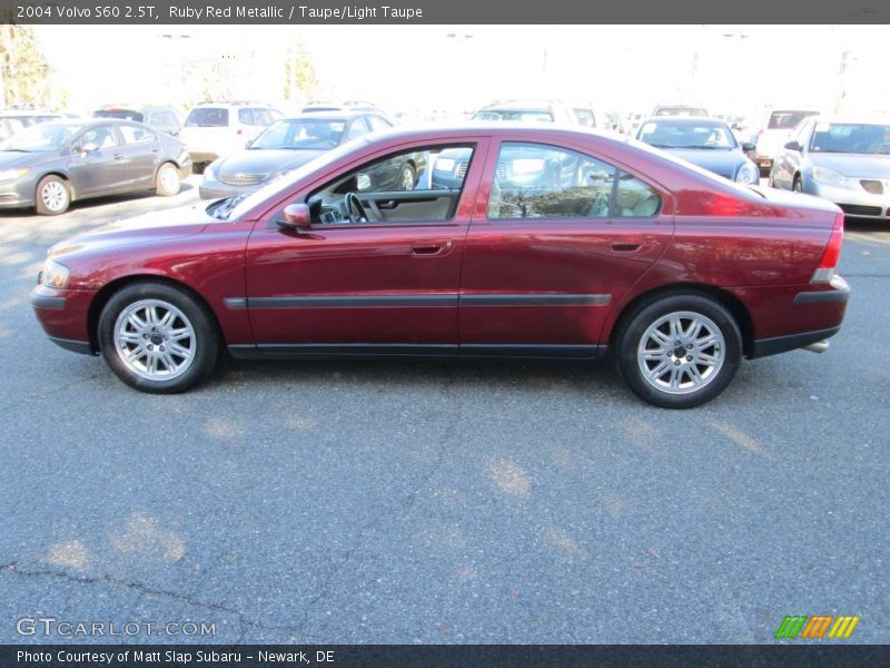 Ruby Red Metallic / Taupe/Light Taupe 2004 Volvo S60 2.5T