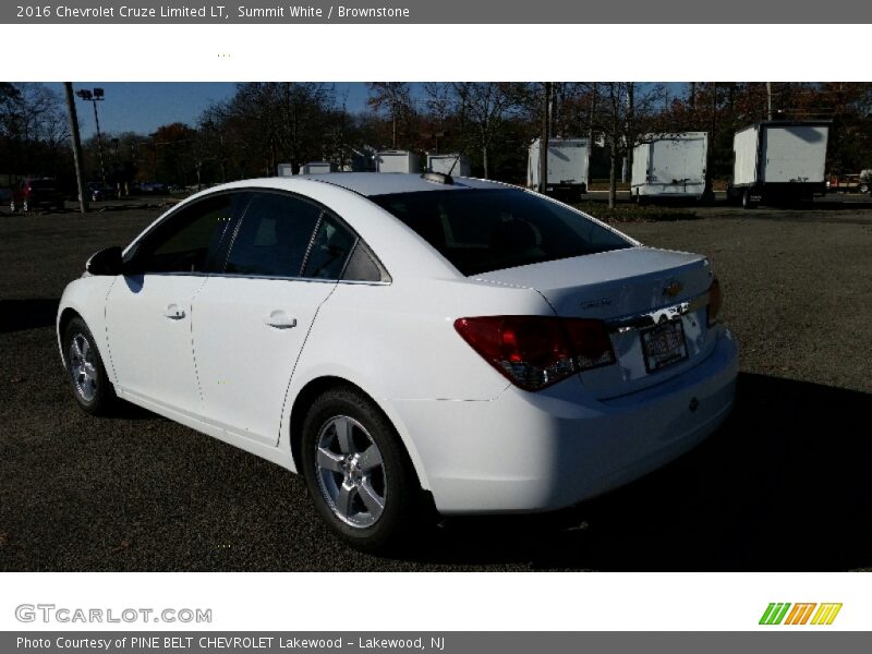 Summit White / Brownstone 2016 Chevrolet Cruze Limited LT