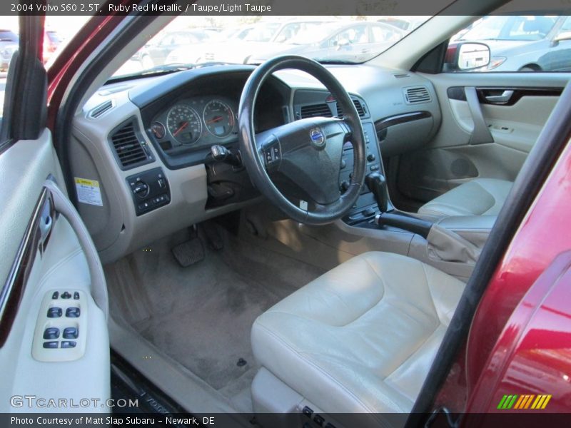 Ruby Red Metallic / Taupe/Light Taupe 2004 Volvo S60 2.5T