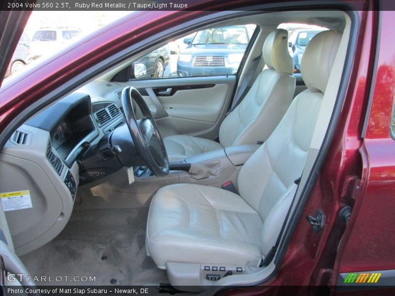 Ruby Red Metallic / Taupe/Light Taupe 2004 Volvo S60 2.5T