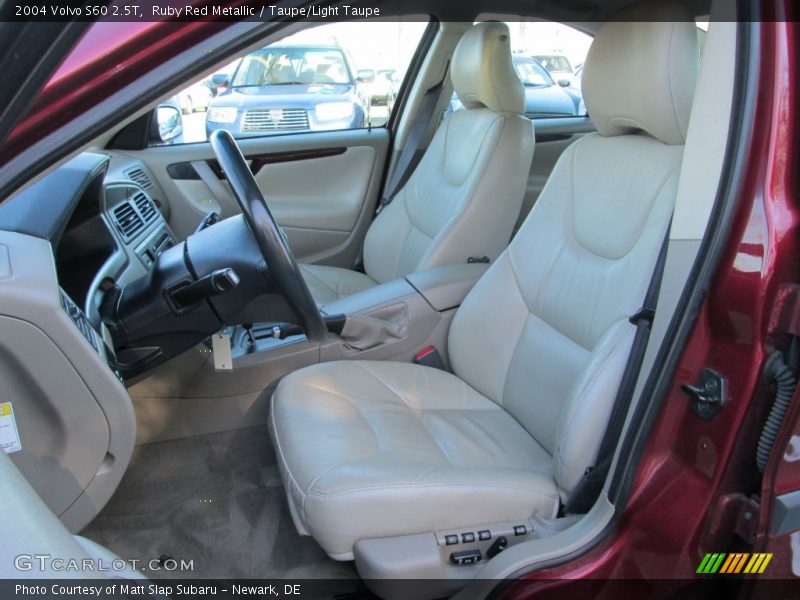 Ruby Red Metallic / Taupe/Light Taupe 2004 Volvo S60 2.5T