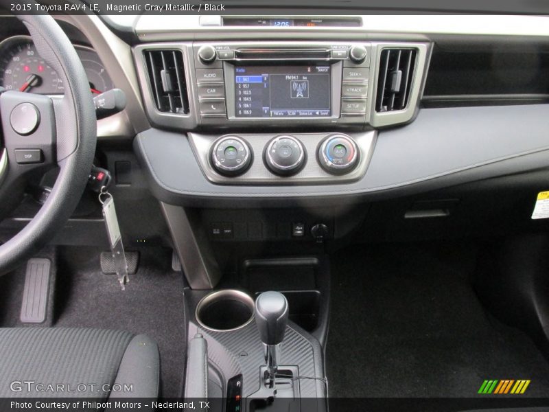 Magnetic Gray Metallic / Black 2015 Toyota RAV4 LE