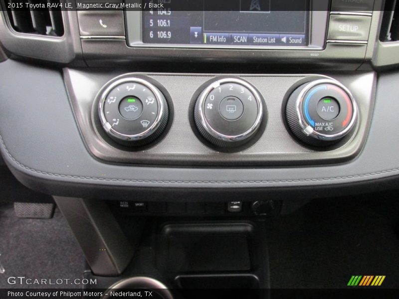 Magnetic Gray Metallic / Black 2015 Toyota RAV4 LE