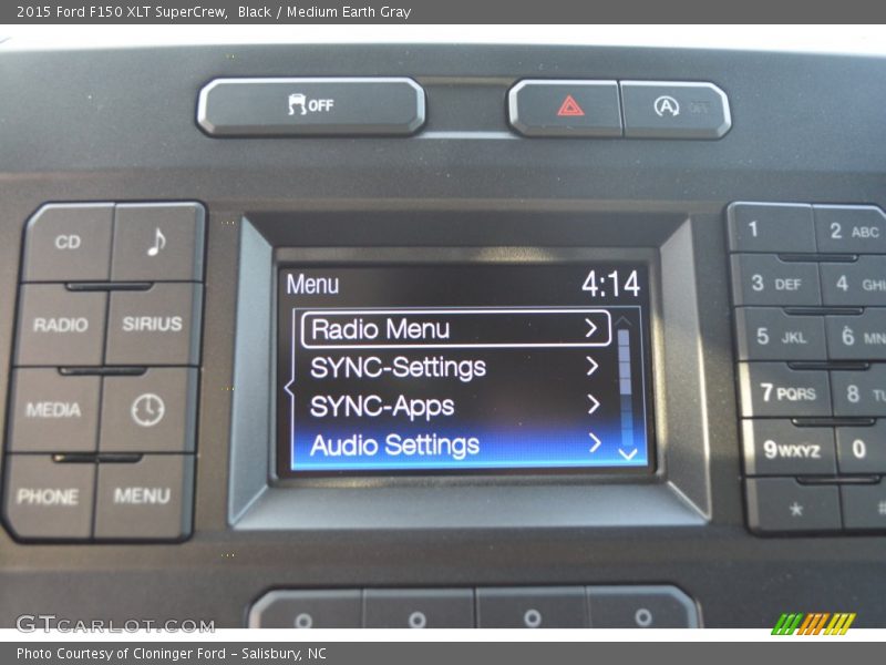 Black / Medium Earth Gray 2015 Ford F150 XLT SuperCrew